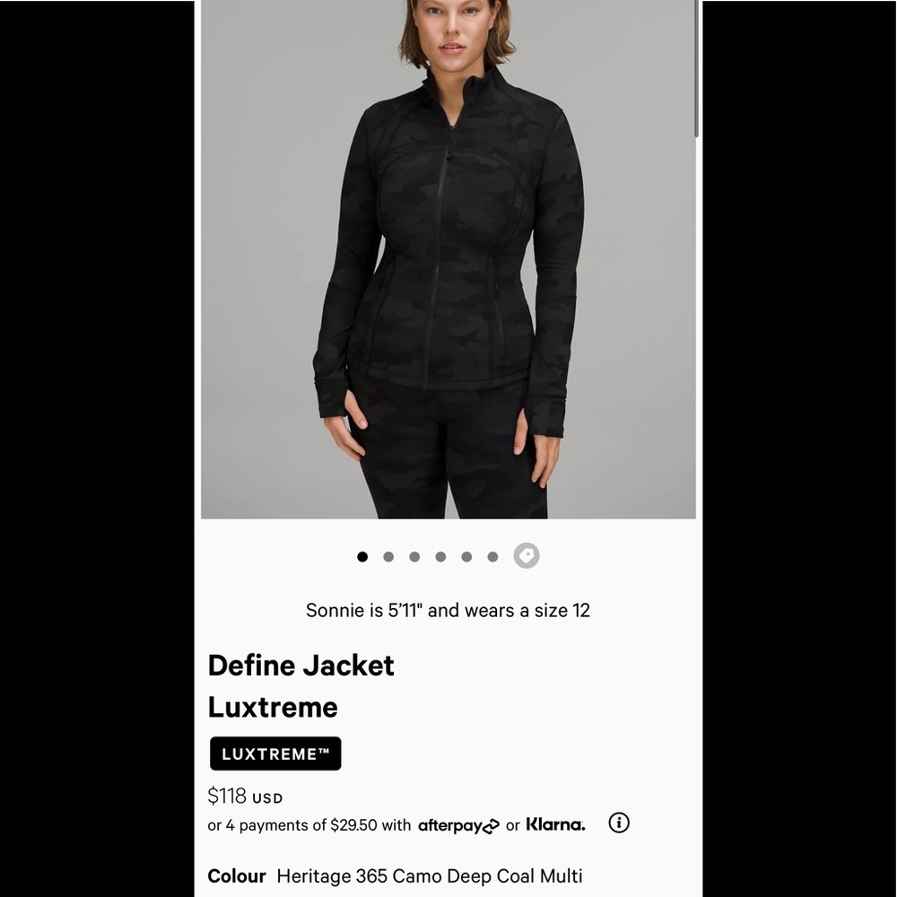 Lululemon Define Jacket in Camo